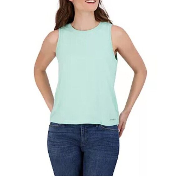 Eddie Bauer Women's Size Small Switchback Knit Tank Green New - Picture 1 of 5